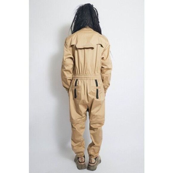 MAGNLENS Convertible Flight Suit Desert unisex Jumpsuit Khaki size XXS NWOT $235 - Picture 5 of 12
